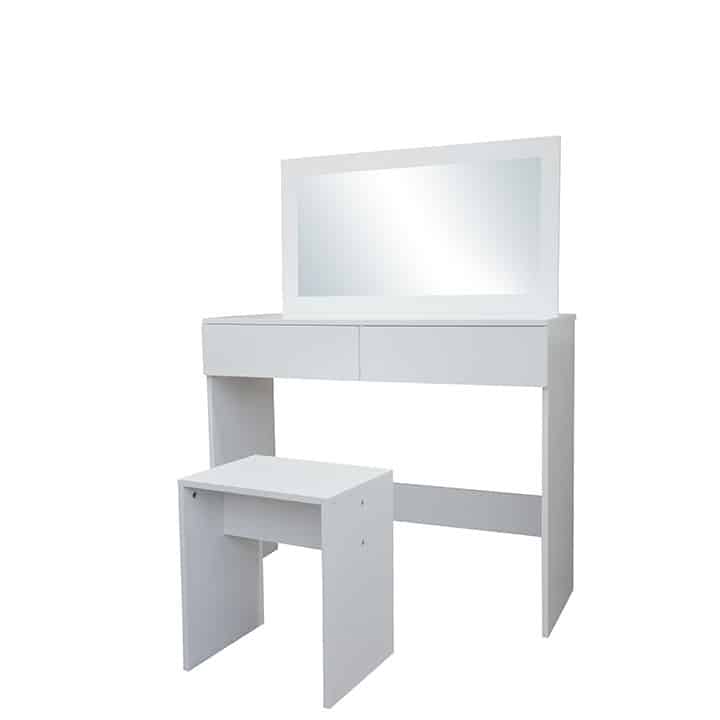 Toaletní stolek s taburetem LILIEN bílá Tempo Kondela