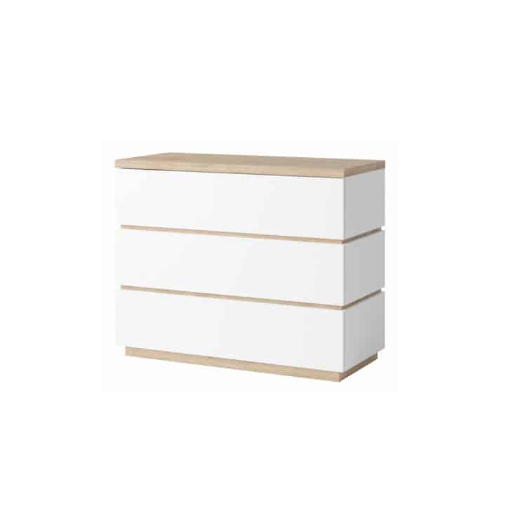 Komoda PIETRO bílá / dub divoký Tempo Kondela