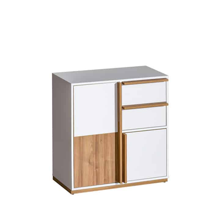 Komoda KNOX E7 ořech select / bílá Tempo Kondela