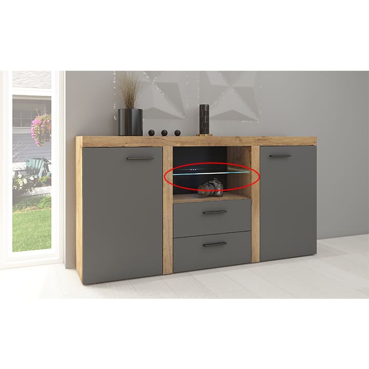 LED osvětlení 2-bodové NESEBAR XL bílé Tempo Kondela