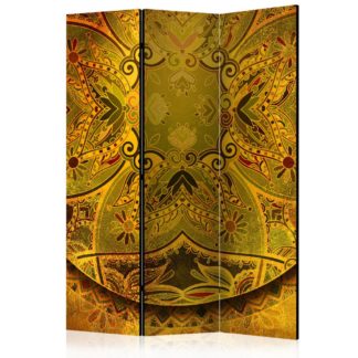 Paraván Mandala: Golden Power Dekorhome 135x172 cm (3-dílný)