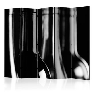 Paraván Wine Bottles Dekorhome 225x172 cm (5-dílný)