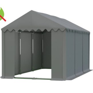 Skladový stan 4x6m PROFI - nehořlavý Šedá