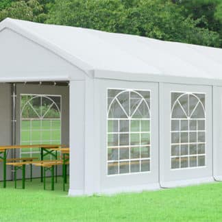 Zahradní párty stan 4x8m bílá KLASIK