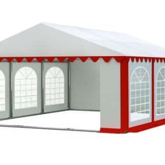 Zahradní párty stan 5x6m PREMIUM Bílá / červená