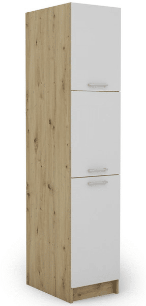 Vysoká kuchyňská skříň Irma S40.193, dub artisan/bílá