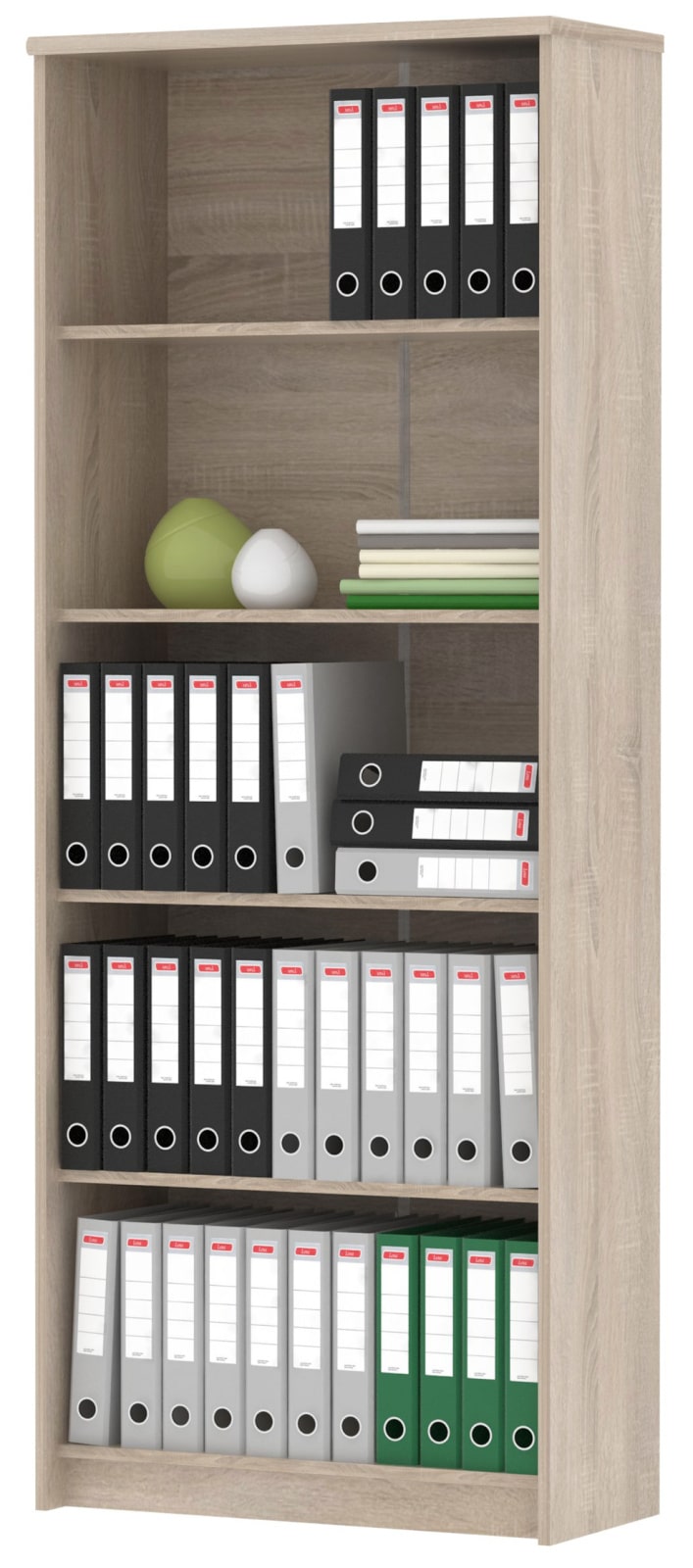 Regál vysoký JH050, dub sonoma