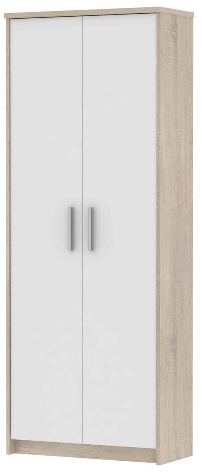 Skříň JH055, dub sonoma/bílá