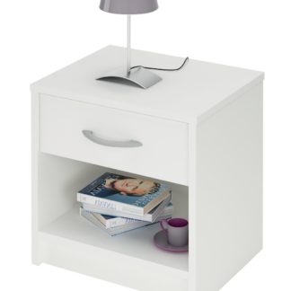IRIS, noční stolek, bílá