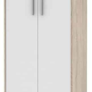 Skříňka JH033, dub sonoma/bílá