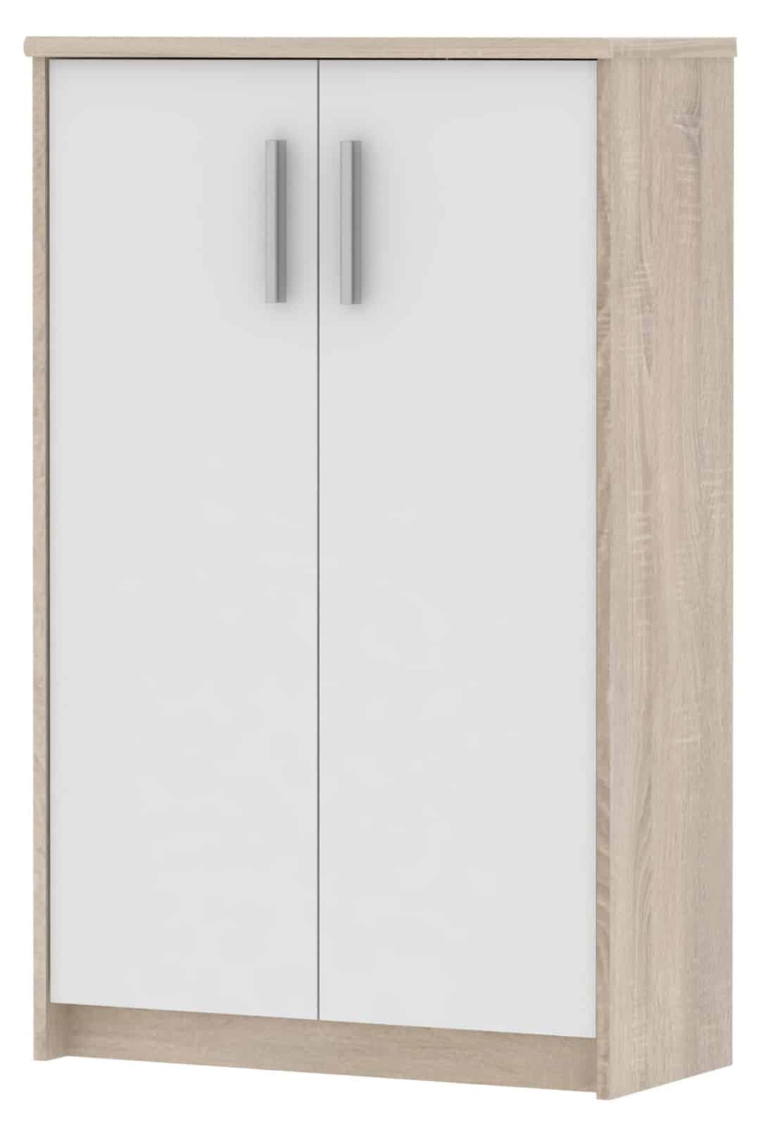 Skříňka JH033, dub sonoma/bílá