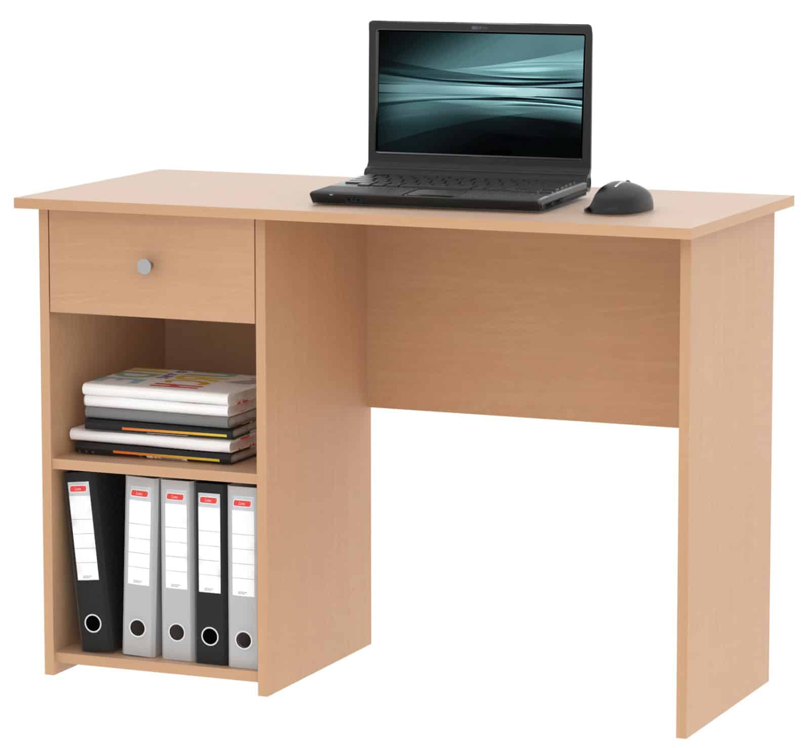 Praktický psací stůl se zásuvkou KURT, buk