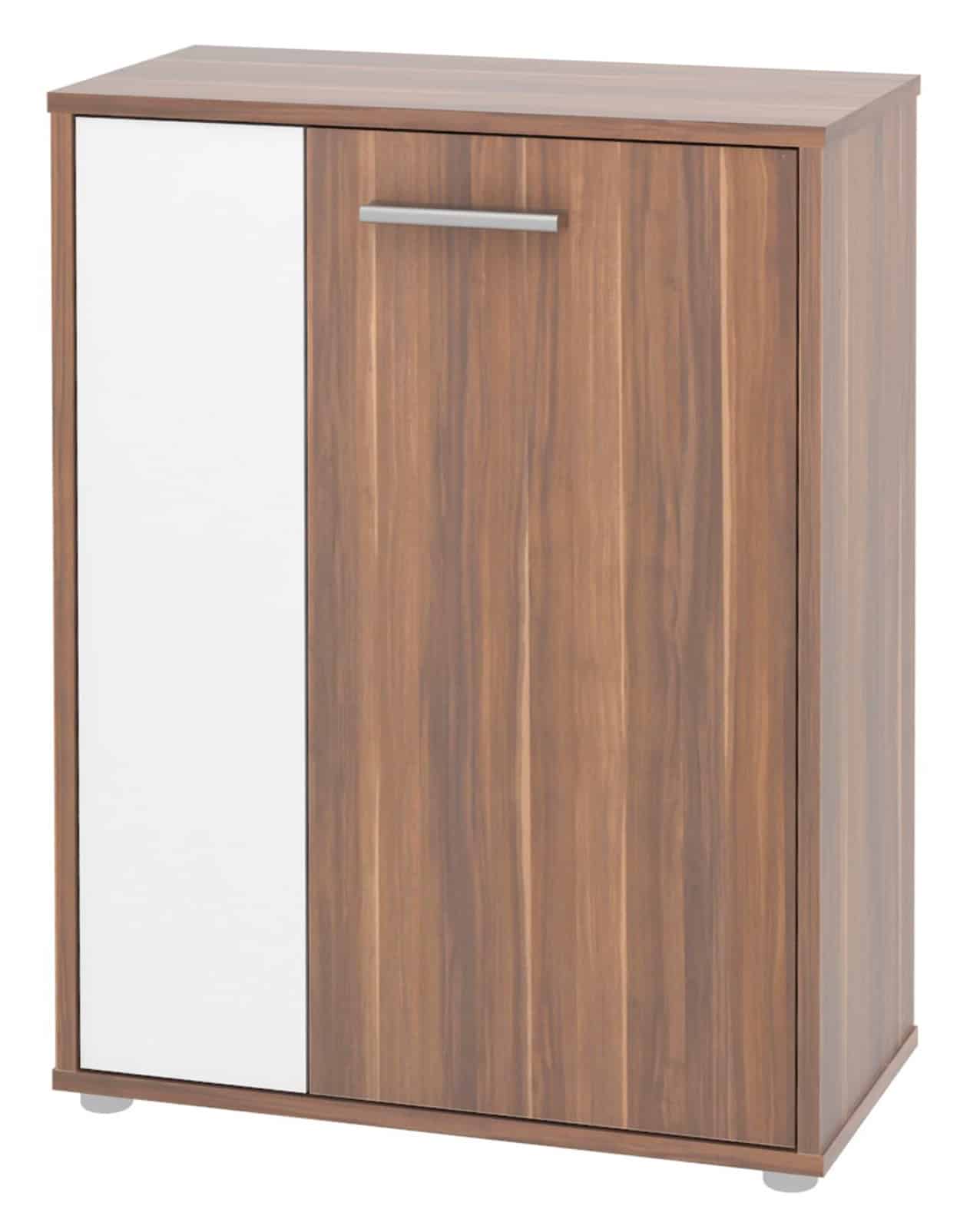 Komoda ZU03, švestka/bílá