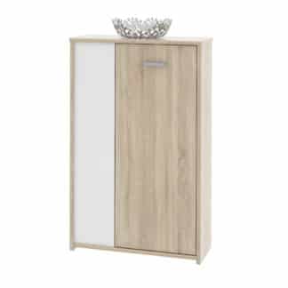 Komoda FU02, dub sonoma/bílá