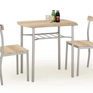 Jídelní set LANCE 1+2, dub sonoma/kov