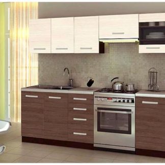 Kuchyně AMANDA 2, 200/260 cm, ořech viva/priede arden