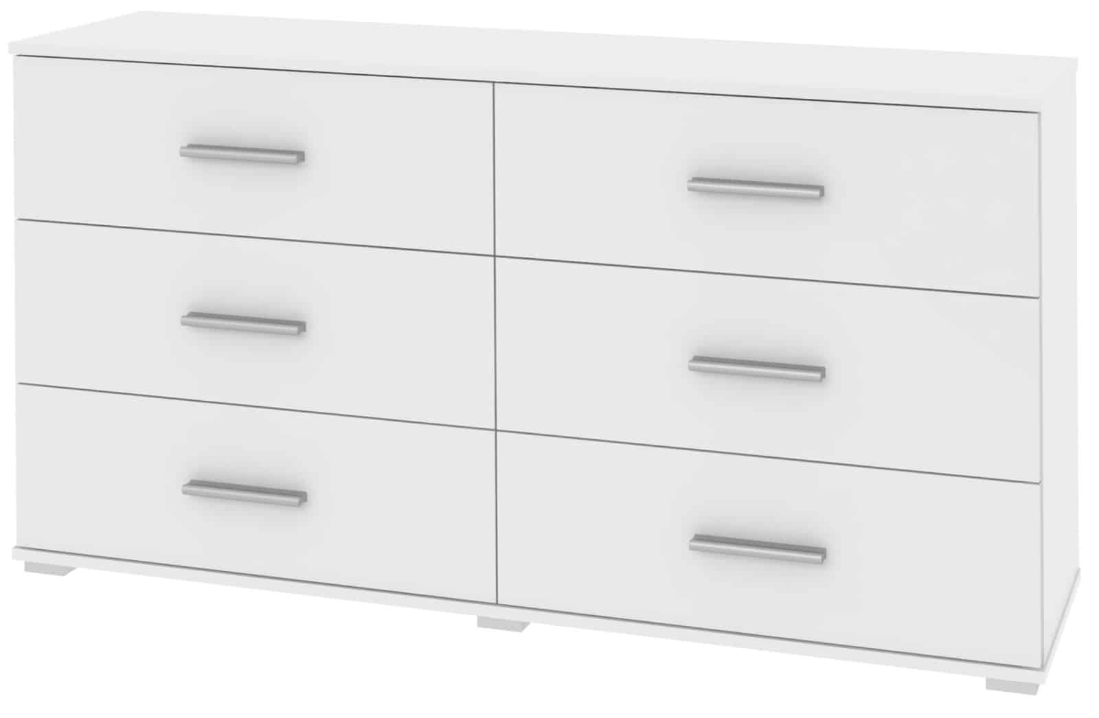 Komoda LUISA 16, bílá - DOPRODEJ