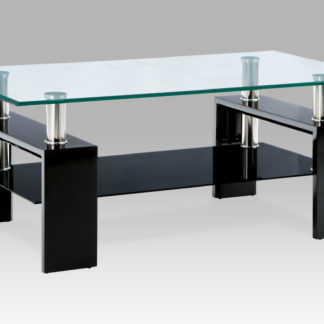 Konferenční stolek AF-1024, černá/sklo