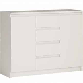ARMADIO, komoda 2D-4S, bílá