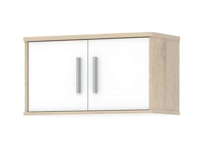 Nádstavec na skříň JH011, dub sonoma/bílá