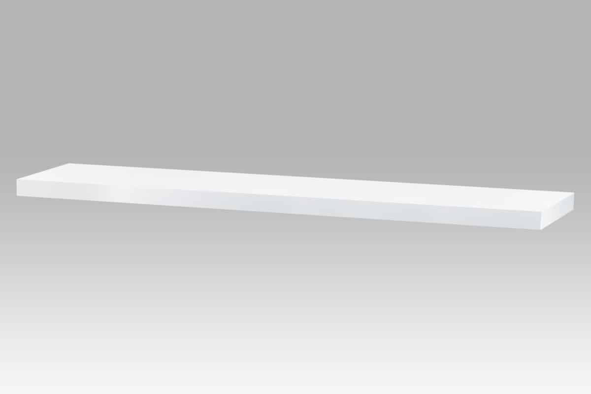 Nástěnná polička P-002 WT2, 120cm, barva bílá