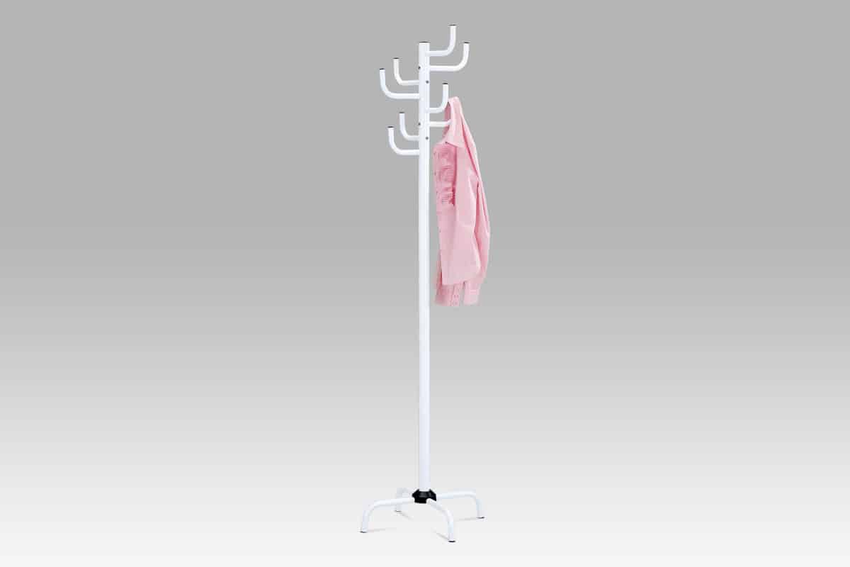 Věšák 80609-A WT, v. 182 cm, vysoký lesk bílý