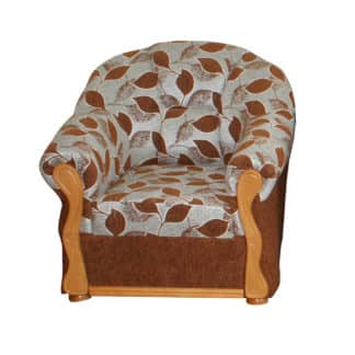 Křeslo SANTI, látka DEXTER hnědá