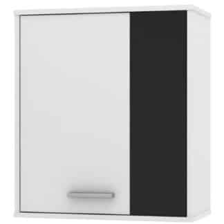 Závěsná skříňka ZU13, černá/bílá