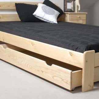 Úložný prostor pod postel 150 cm, masiv borovice