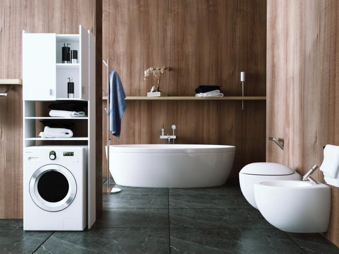 NATALI skříňka nad pračku, bílá