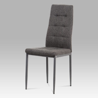 Jídelní židle DCL-397 GREY2, šedá látka/kov matný antracit