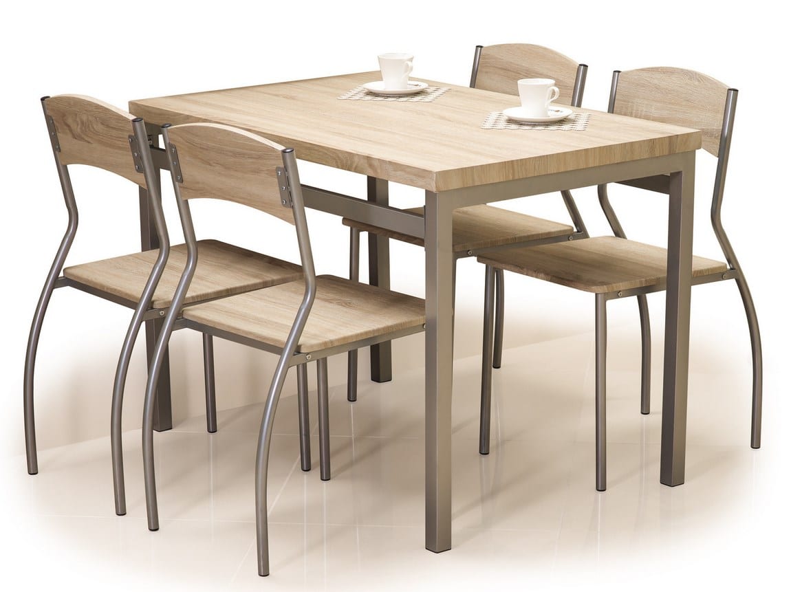 ASTTRO, jídelní set 1+4, dub sonoma