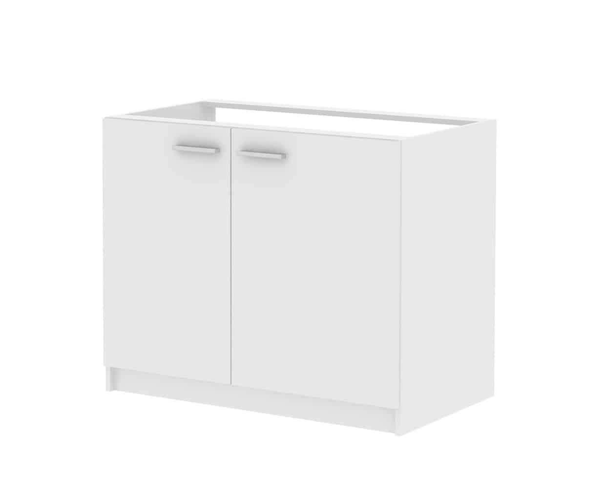 Skříňka dvoudveřová pod dřez SMART 22, bílá