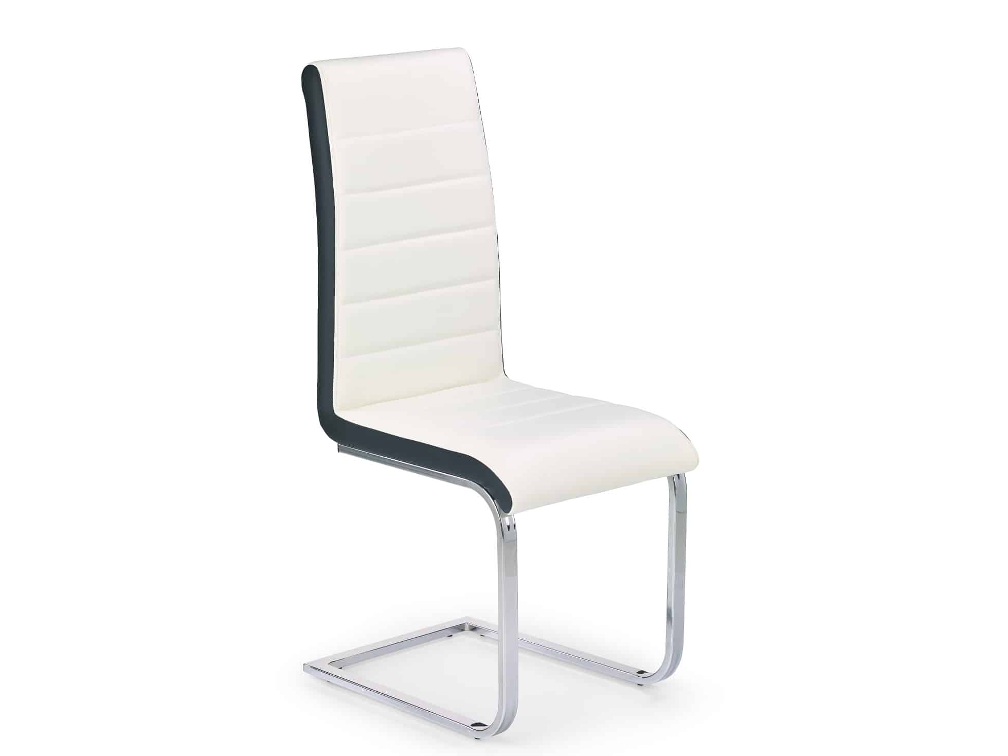 Židle K-132, bílo-černá