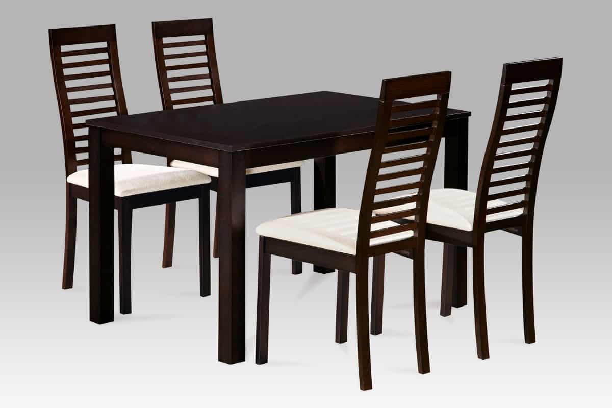 Jídelní set AUT-5000 BK 1+4, masiv buk, barva wenge