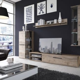 Obývací stěna DAKOTA, dub šedý