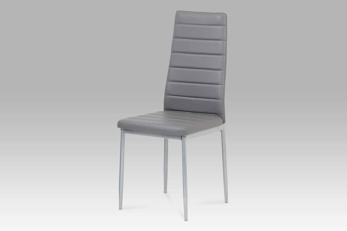 Jídelní židle DCL-117 GREY, šedá/šedý lak