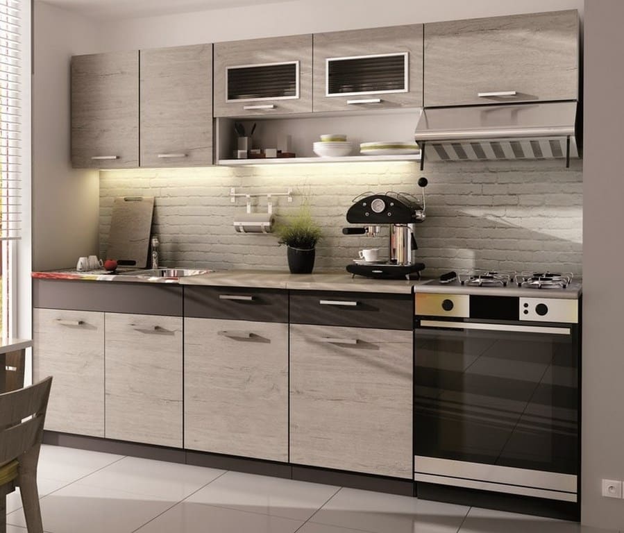 Kuchyně MORENO II 180/240 cm, dub picard