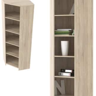 Regál rohový JH050R, dub sonoma