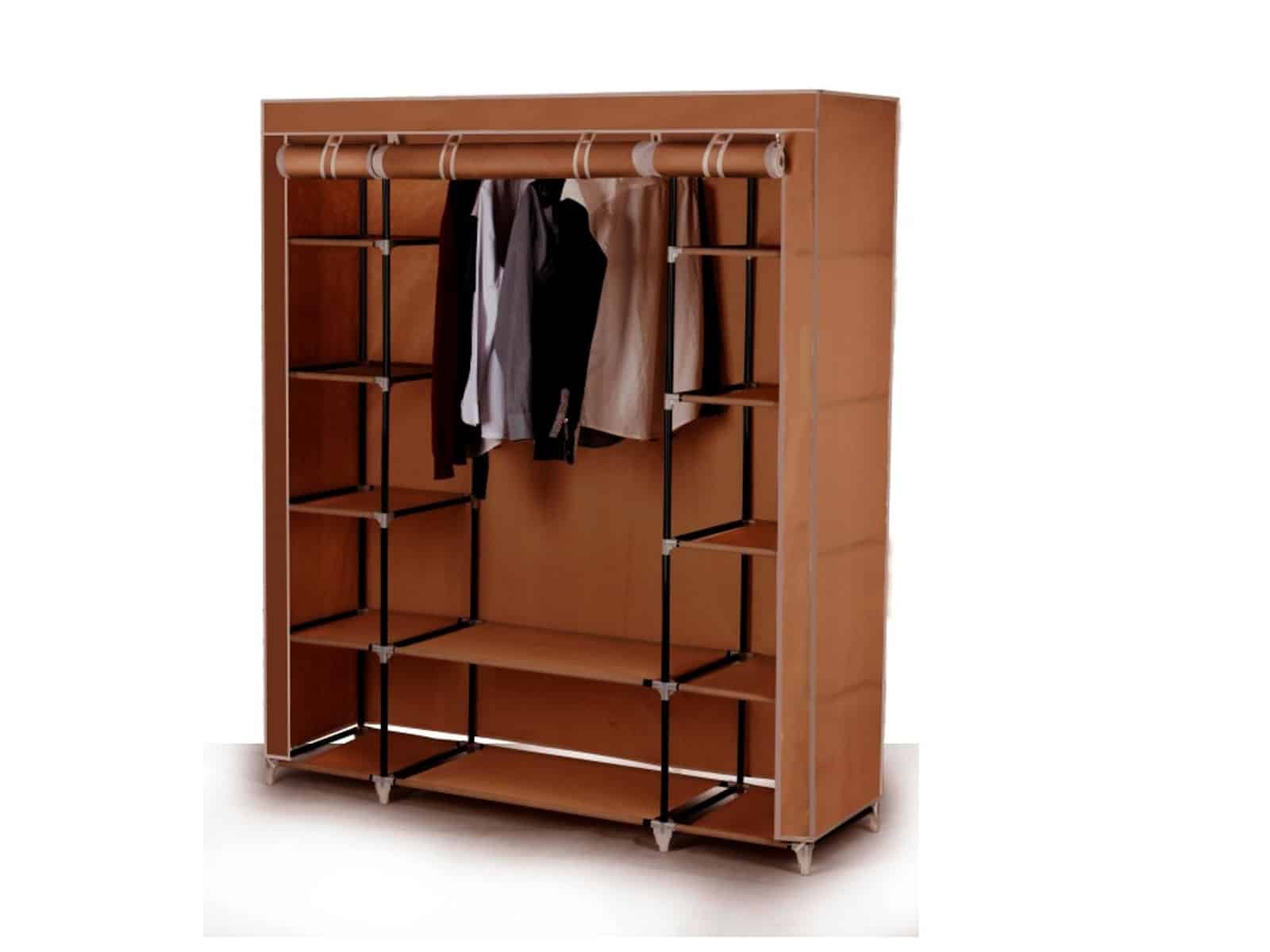 Šatní organizér METIN, hnědý