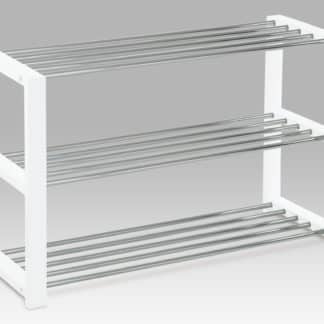 Botník - 3 police, chrom/bílá 83168-12 WT