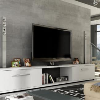 Televizní stolek MOLTON RTV, bílý mat