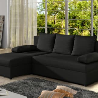 Rohová sedačka GINO 02, černá látka