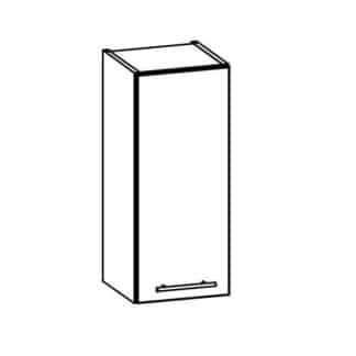 TIFFANY, horní skříňka G30, bílý lesk