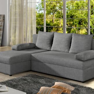 Rohová sedačka GINO 03, světle šedá látka