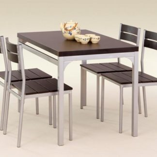 Jídelní set MALCOLM, wenge/kov