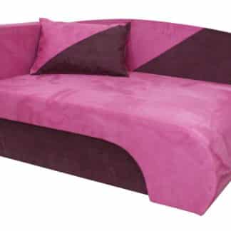 Křeslo  KAROLEK, růžová/fialová, levá