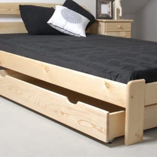 Úložný prostor pod postel 198 cm, masiv borovice, moření: ...