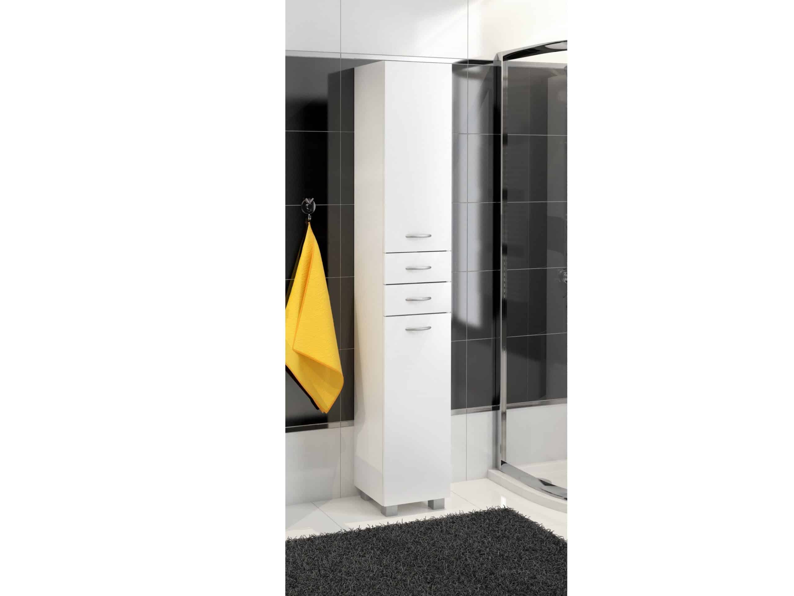 Koupelnová skříňka vysoká NEJBY C30, bílá