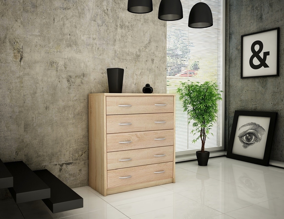 HIT, komoda 5S, dub sonoma